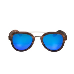 Blue mirror sunglasses