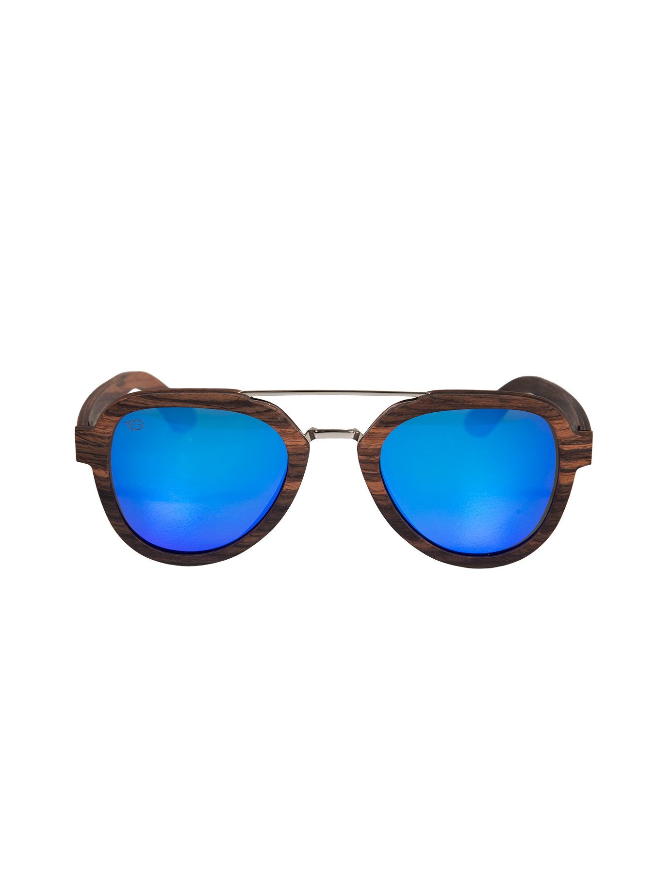 Blue mirror sunglasses